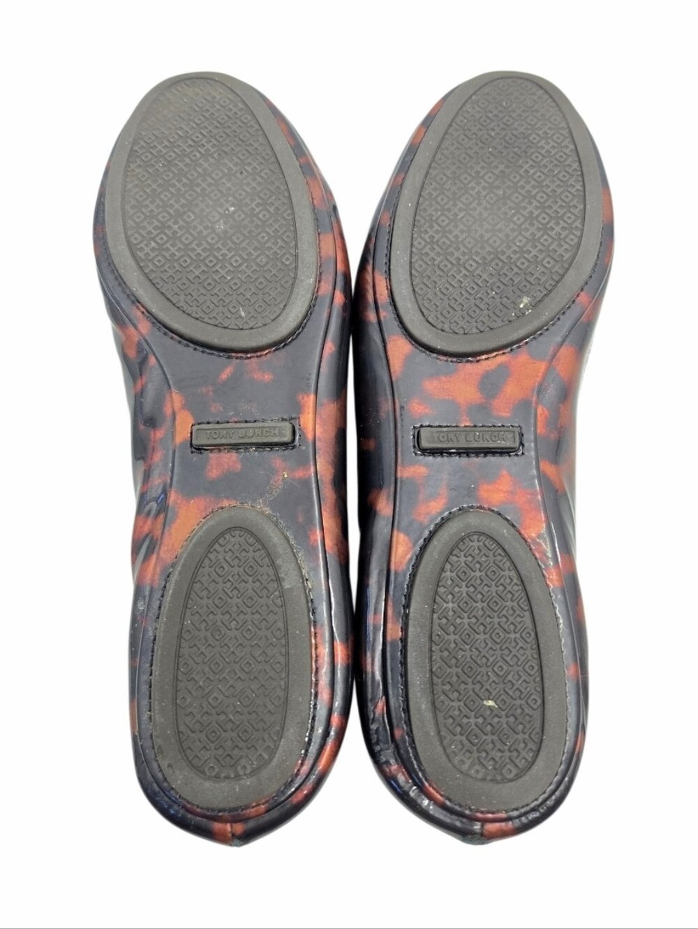 Tory Burch Tortoiseshell Ballet Flats Brown Black Size 8 - Picture 11 of 13
